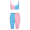 Seamless Patchwork Yoga Tracksuit Set Women Gym Clothing Sleeves Crop Top Shorts Sexy Fitness Sportswear Running Workout Suit | Vimost Shop.