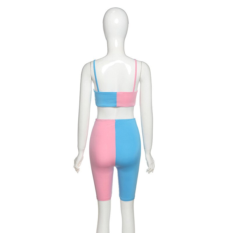 Seamless Patchwork Yoga Tracksuit Set Women Gym Clothing Sleeves Crop Top Shorts Sexy Fitness Sportswear Running Workout Suit | Vimost Shop.