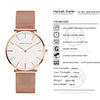 36mm Japan Quartz Movement Ladies Wristwatches Stainless Steel Mesh Top Luxury Brand Rose Gold Waterproof Women Watches