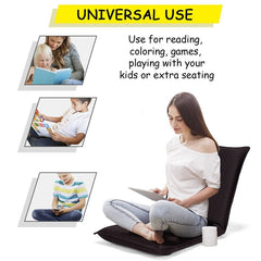 Modern Adjustable 6-Position Floor Chair Folding Lazy Man Sofa Chair Living Room Furniture | Vimost Shop.