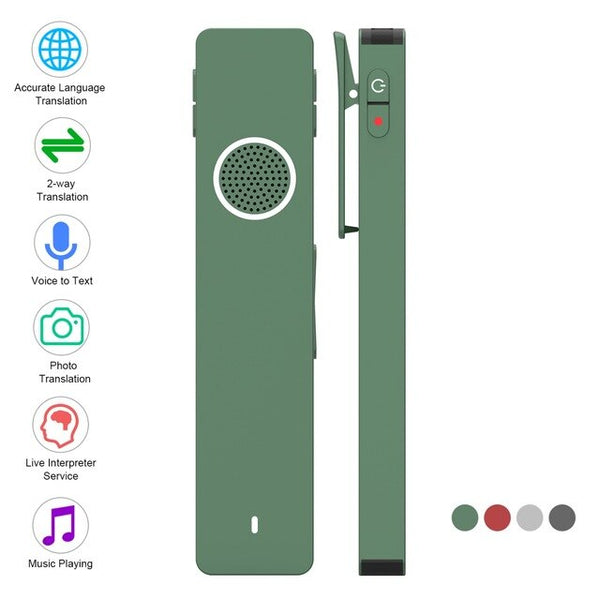 Mini Digital Voice Recorder Translator Real-time Transcription&Translation with Playback for Lectures Meetings Interviews туризм | Vimost Shop.