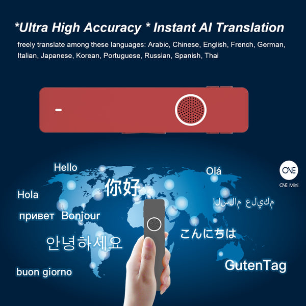 Mini Digital Voice Recorder Translator Real-time Transcription&Translation with Playback for Lectures Meetings Interviews туризм | Vimost Shop.