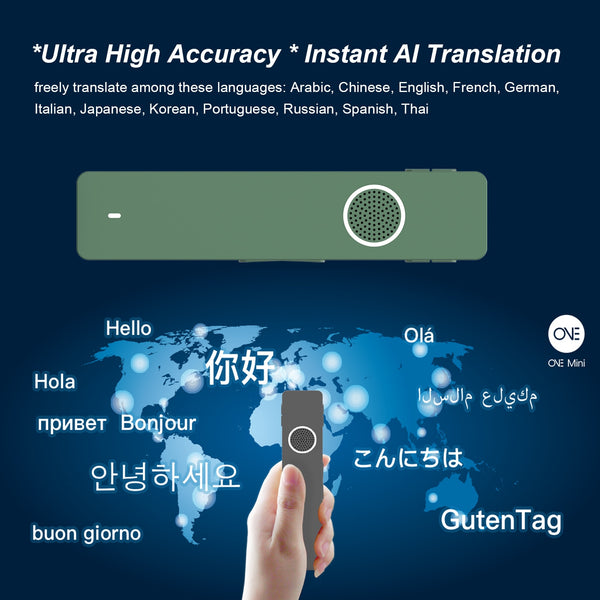 Mini Digital Voice Recorder Translator Real-time Transcription&Translation with Playback for Lectures Meetings Interviews туризм | Vimost Shop.