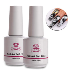 Nail Art Foil Glue Gel for Foil Stickers Nail Transfer Tips Manicure Art DIY 15ML  UV LED Lamp Required Soak Off
