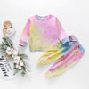 Winter Long Sleeve Baby Girls Clothes 2020 Fashion Sport Girls Tie dye Kids Clothes Set 2Piece Top+trousers Toddler Clothing D30 | Vimost Shop.