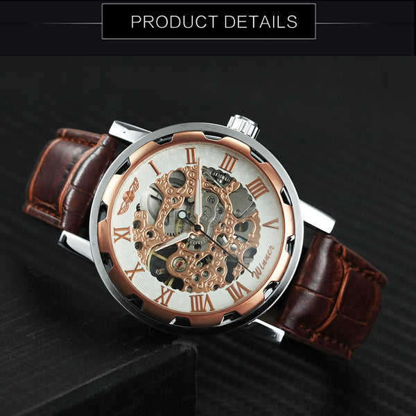 Watch Mechanical Mens Watches Top Brand Luxury Leather Skeleton Dropshipping Best Selling Products Horloges