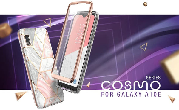 For Samsung Galaxy A10e Case Cosmo Full-Body Glitter Marble Bumper Case with Built-in Screen Protector | Vimost Shop.