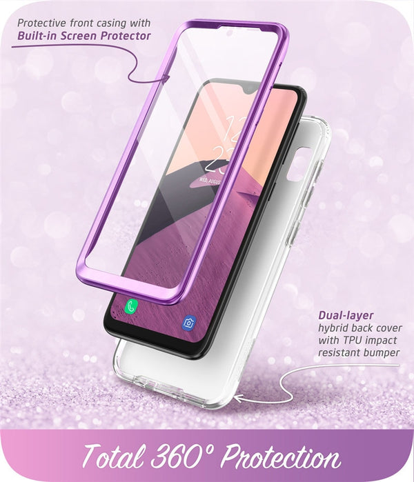 For Samsung Galaxy A10e Case Cosmo Full-Body Glitter Marble Bumper Case with Built-in Screen Protector | Vimost Shop.