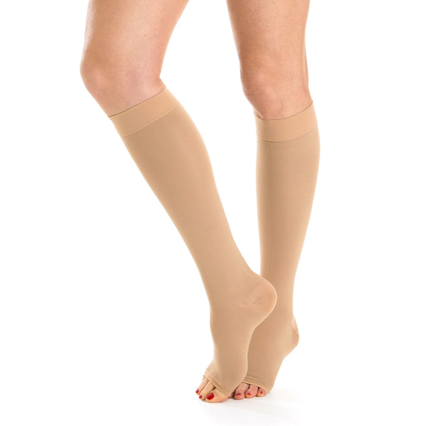 Men Medical Knee High Open Toe Compression Stockings Support 20-30 mmHg Socks Calf Sleeve Hose Pain Varicose Veins Edema Flight | Vimost Shop.