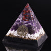 Healing Crystal Copper Wire Orgone Pyramid Stone Amethystine Energy Generator For Meditation Reiki Balancing | Vimost Shop.