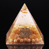 Orgone Pyramid topaz Gather wealth For Orgonite Enhance Charm Value Energy Generator Chakra Healing Protection And Meditation | Vimost Shop.