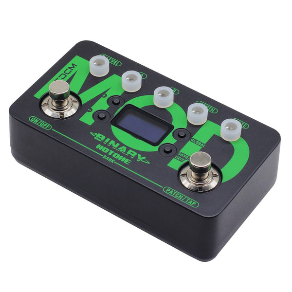 Hotone Binary Mod Multi-Mode Chorus Flanger Tremolo Phaser Rotary Vibe Wah Tap Tempo Modulation Guitar Bass Effects Pedal BME-1 | Vimost Shop.