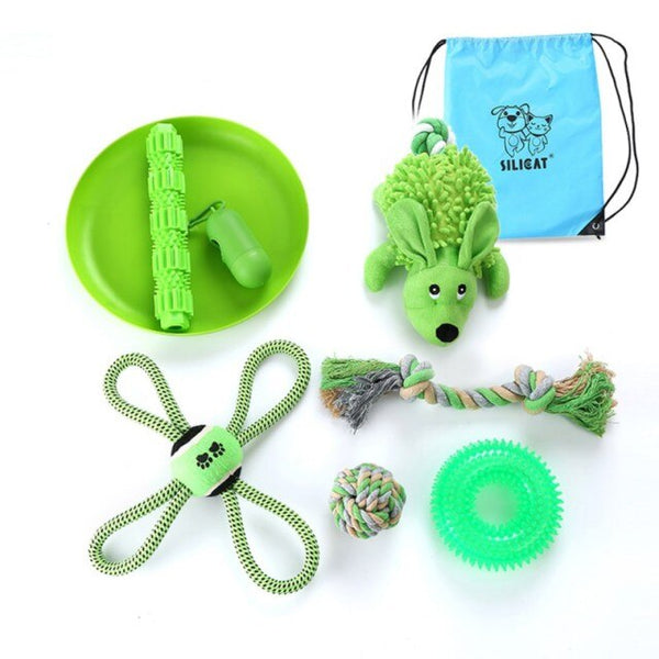 Pet Toys Collection Dog Voice Toys Bite Resistant Molar Dog Toy Ball Cat Toy Supplies for Cat Puppy Baby Dogs Value Bundle | Vimost Shop.
