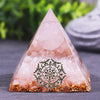 Natural Rose Quartz Sphere Orgonite Pyramid Reiki Chakra Energy Orgone Pyramide Collection Emf Protection | Vimost Shop.