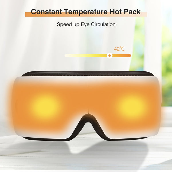 Smart Electric Eye Massager Hot Compress Massage Glasses Vibration Eyes Massage Care Device For Tired Eyes Eye Anti Wrinkles | Vimost Shop.