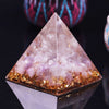 Orgonite Pyramid Quartz Sphere & Amethystine Orgone Reiki Sri Yantra Symbol Energy Healing Home Office Decor Resin Reiki Gift | Vimost Shop.