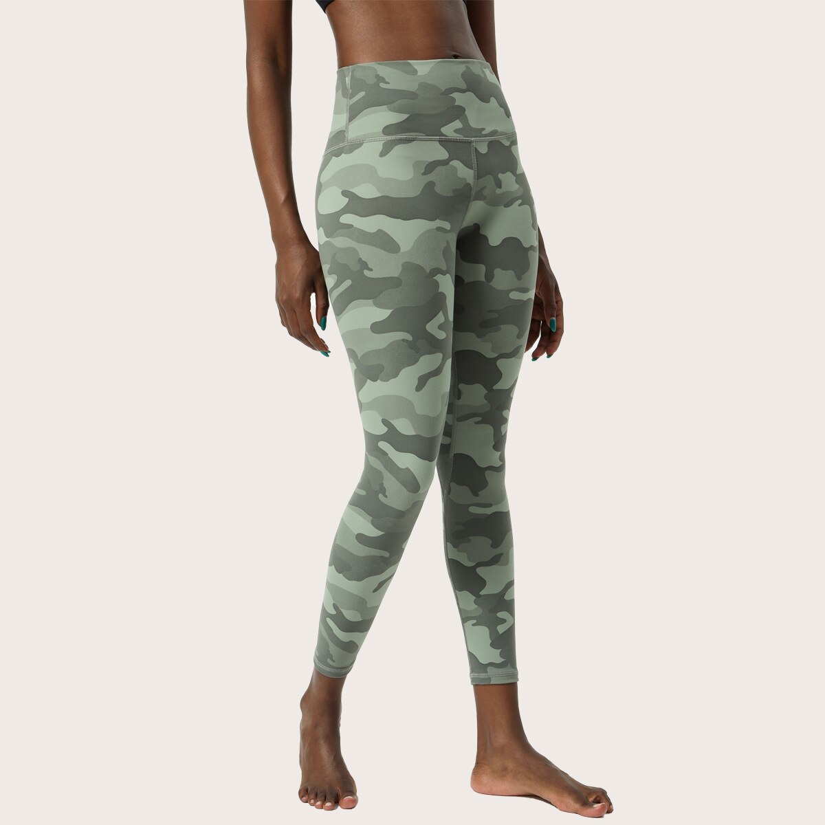 Four Ways Stretchy Yoga Pants Sport Gym Legging Women Naked Feel Exercise Fitness Workout Leggings 7/8 Length