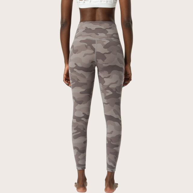 Four Ways Stretchy Yoga Pants Sport Gym Legging Women Naked Feel Exercise Fitness Workout Leggings 7/8 Length