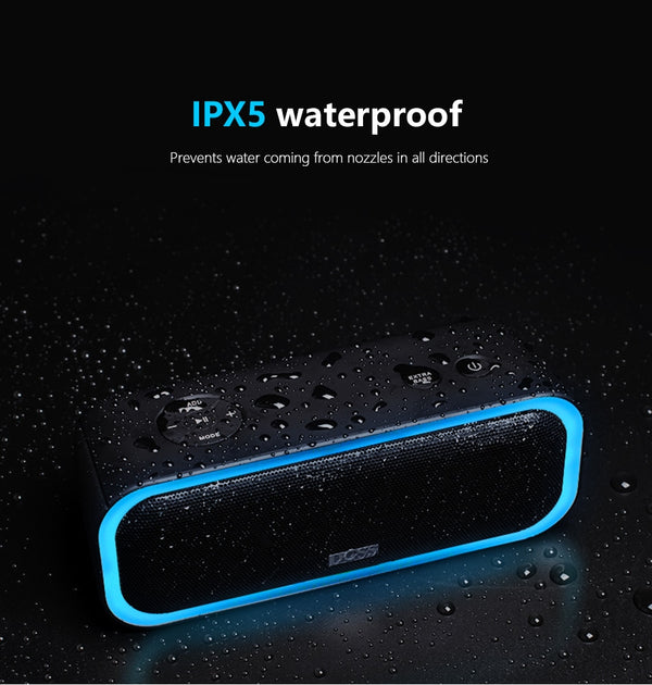 SoundBox Pro TWS Wireless Bluetooth Speaker 2*10 Drivers with Flashing LED Light Enhanced Bass Stereo Sound IPX5 Waterproof | Vimost Shop.