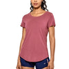 Women's Pima Cotton Workout Fitness Round Neck Short Sleeve Tee