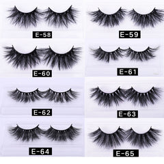 25 MM Lashes Wholesale 30/50/100 Pairs 3D Mink Eye Lashes With Tray No Box  Natural/Thick Long False Eyelashes  Makeup | Vimost Shop.