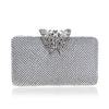 Finger ring rhinestones women evening bags metal luxury new lady clutch wedding party shoulder chain handbags diamonds  purse