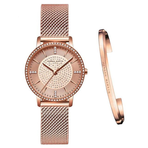 1set Bracelet  Japan Quartz Rhinestones Top Luxury Brand Diamonds Crystal Ladies Fashion Casual Watch for Women