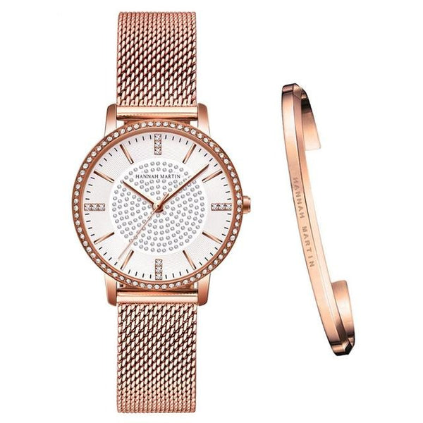 1set Bracelet  Japan Quartz Rhinestones Top Luxury Brand Diamonds Crystal Ladies Fashion Casual Watch for Women