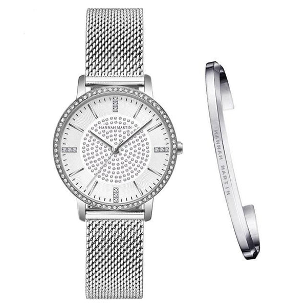 1set Bracelet  Japan Quartz Rhinestones Top Luxury Brand Diamonds Crystal Ladies Fashion Casual Watch for Women