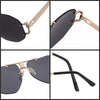 Retro rimless Oversize  Sunglasses Women Men Brand Design vintage Shield Goggles Red Big Sun Glasses Shades | Vimost Shop.