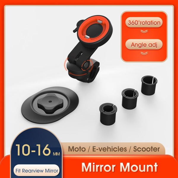 Motorcycle Electric vehicles Moto Bike Phone Navigation Holder Support Rearview Mirror Mount Clip Bracket for Mobile Cell Phone