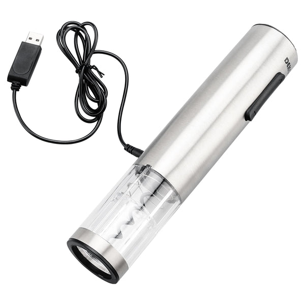Rechargeable Electric Wine Opener Automatic Corkscrew Portable Household Tool With Foil Cutter & USB Charging Cable | Vimost Shop.