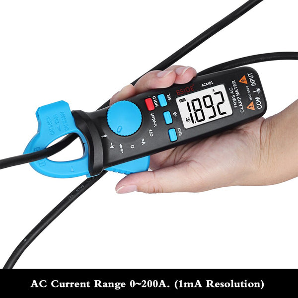 ACM81 Digital Clamp Meter Auto-Rang TRMS 1mA Accuracy 200A Current DC AC Multimeter Vol Ohm Diode Temperature NCV Tester | Vimost Shop.