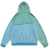 Patchwork Color Zipper Distressed Hoodie Men Casual Cozy Hooded Coats Harajuku High Street Sweatshirt Spring Streetwear