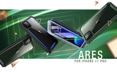 For iPhone 11 Pro Case 5.8 inch (2019 Release) Ares Full-Body Rugged Clear Bumper Cover with Built-in Screen Protector | Vimost Shop.