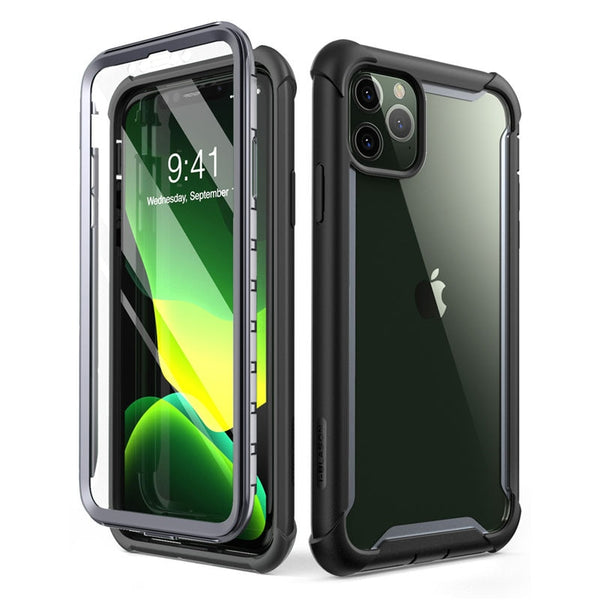 For iPhone 11 Pro Case 5.8 inch (2019 Release) Ares Full-Body Rugged Clear Bumper Cover with Built-in Screen Protector | Vimost Shop.