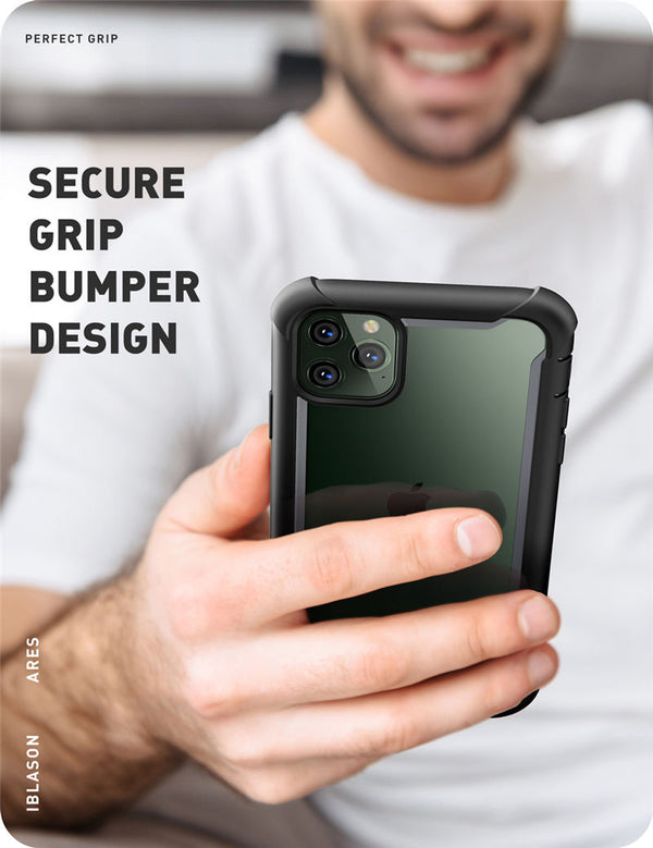 For iPhone 11 Pro Case 5.8 inch (2019 Release) Ares Full-Body Rugged Clear Bumper Cover with Built-in Screen Protector | Vimost Shop.