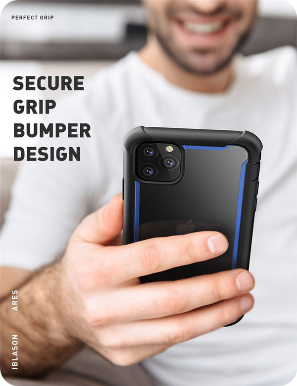 For iPhone 11 Pro Case 5.8 inch (2019 Release) Ares Full-Body Rugged Clear Bumper Cover with Built-in Screen Protector | Vimost Shop.