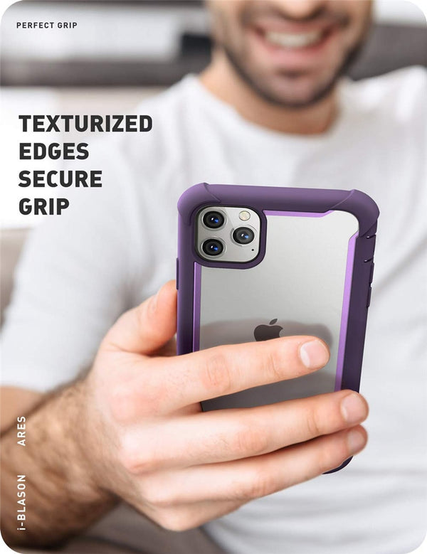 For iPhone 11 Pro Case 5.8 inch (2019 Release) Ares Full-Body Rugged Clear Bumper Cover with Built-in Screen Protector | Vimost Shop.