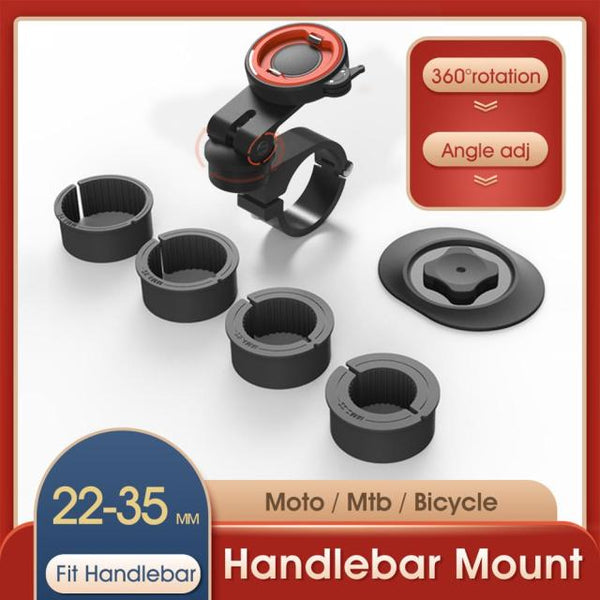 Aluminum Alloy Bike Mobile Phone Holder Adjustable Bicycle Phone Holder MTB Phone Stand Cycling Accessories Moto Handlebar Clip