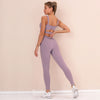 Seamless Solid Yoga Suit GYM Sporty Fitness Two Piece Set Running Sports Jogging Tracksuit Bra Top Leggings Workout Wear | Vimost Shop.