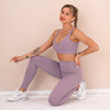 Seamless Solid Yoga Suit GYM Sporty Fitness Two Piece Set Running Sports Jogging Tracksuit Bra Top Leggings Workout Wear | Vimost Shop.