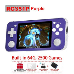 RG351M Retro Video Game Console Aluminum Alloy Shell RG351P 2500 Game Portable Console RG351 Handheld Game Player | Vimost Shop.