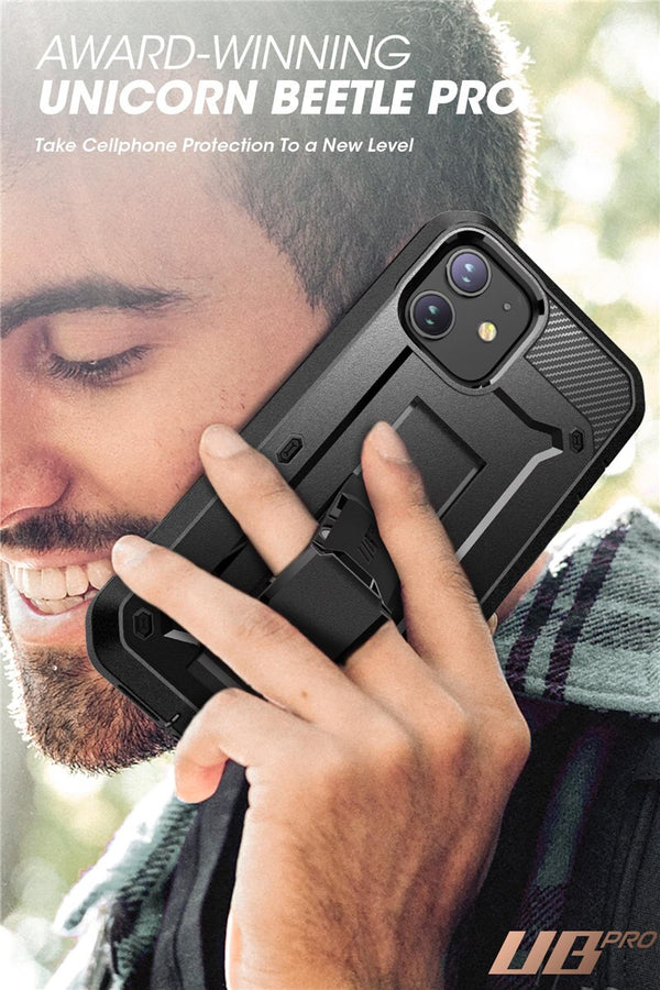 iPhone 12 Mini Case 5.4 inch (2020) UB Pro Full-Body Rugged Holster Cover with Built-in Screen Protector & Kickstand | Vimost Shop.