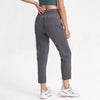 STRIPE Mid Waist Drawstring Sport Gym Joggers Women Loose Fit Fitness Workout Joggers with Pocket Leisure Sweatpants