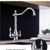 Kitchen Purify Faucets Gold Mixer Tap Cold and hot 360 Rotation with Water Purification Features Kitchen Crane