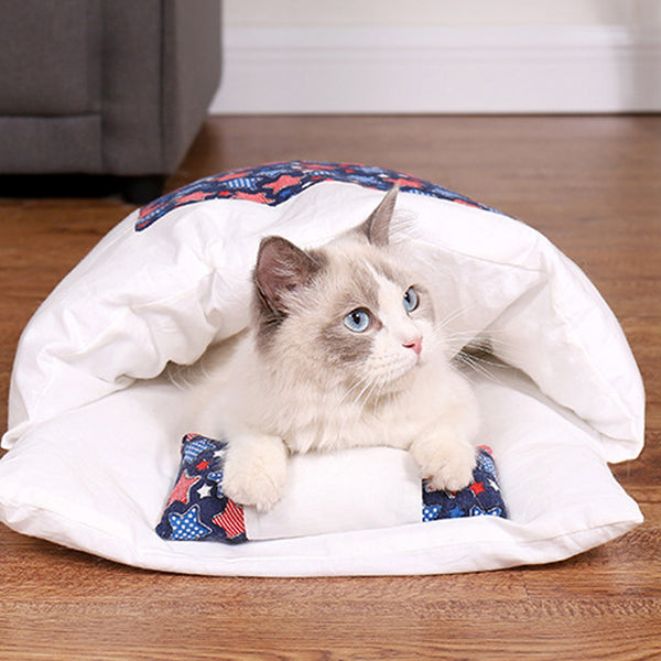 Willstar Removable Dog Cat Bed Sleeping Bag Sofa Mat Winter Warm Small Cats House Beds Kitten Puppy Nest Cushion Pet Product | Vimost Shop.