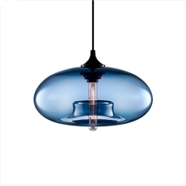 Modern Glass Pendant Lights for Restaurant Bar Shop Nordic Indoor Pendant Lamps Decoration Lighting Colorful Hanglamp