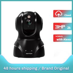 HMC02MQ 3MP 2K Security IP Camera WiFi PTZ Indoor Pet Wireless Camera Night Vision Motion Dection Works with Alexa
