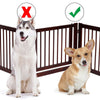 24" Configurable Folding 3 Panel Pine Wood Dog Fence Pet Dog Supplies PS6472 | Vimost Shop.
